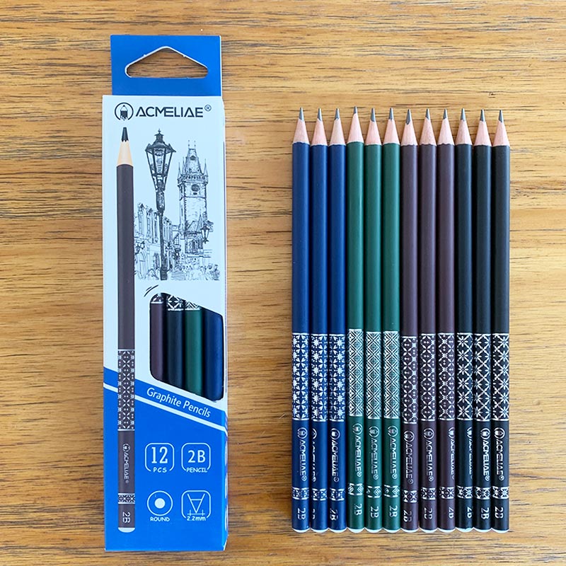 ACMELIAE Color Coating 2B Dipped Pencil Round 43514 full figure
