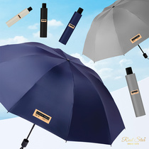9626 Adult umbrella universal triple fold hand open windproof umbrella vinyl UV protection Clear Umbrella Umbrella 10 bone durable umbrella wholesale umbrella