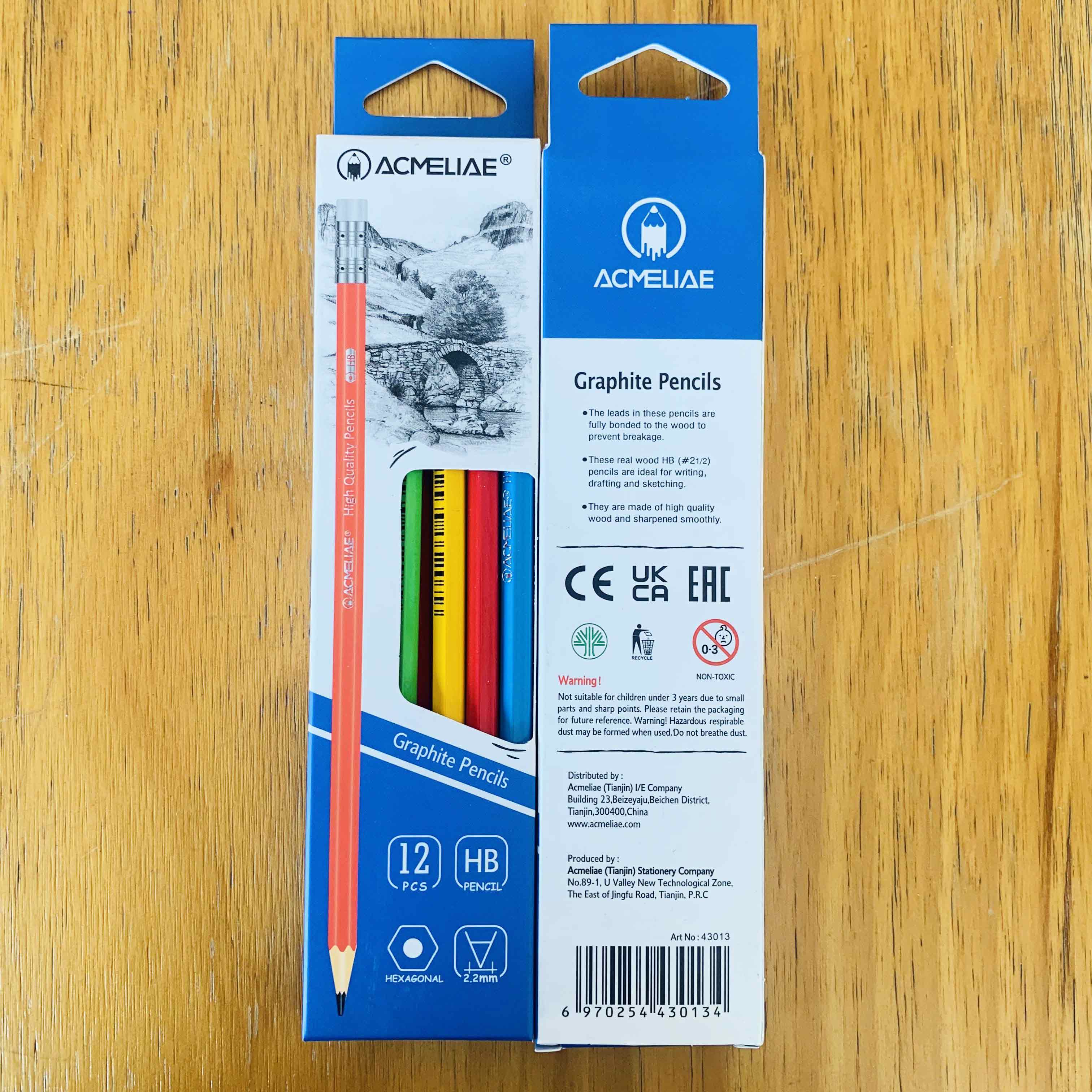 ACMELIAE Color Coating HB Pencil Hexagonal/with eraser details Picture