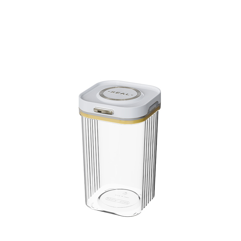 Y192- 500ml Sealed jar, transparent kitchen storage, stackable and pressable, snack and grain food storage jar details Picture
