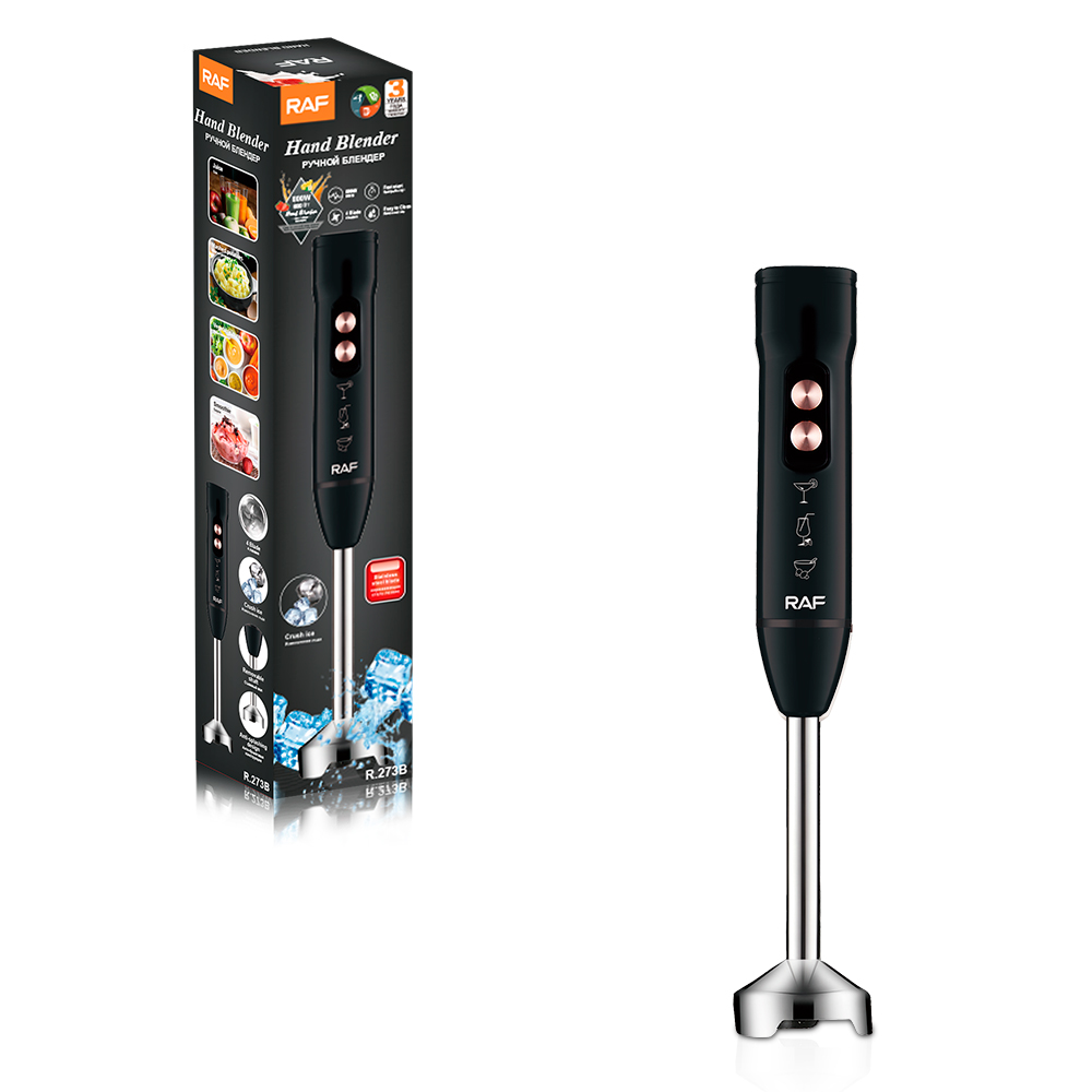 RAF European Standard Cross-border portable household kitchen blender, handheld electric stainless steel cooking stick blender R.273 Specification image