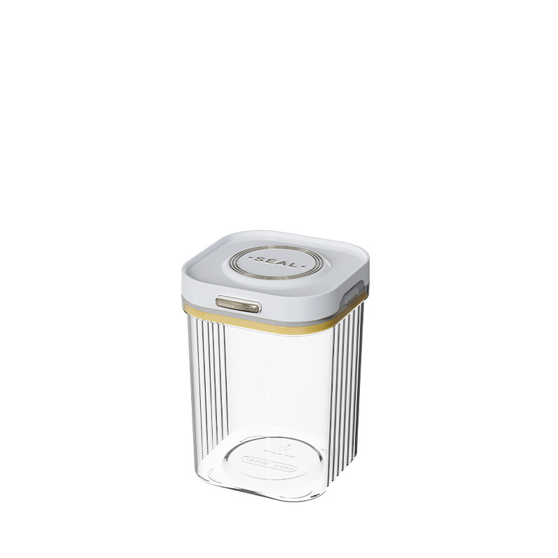 Y192- 500ml Sealed jar, transparent kitchen storage, stackable and pressable, snack and grain food storage jar Specification image