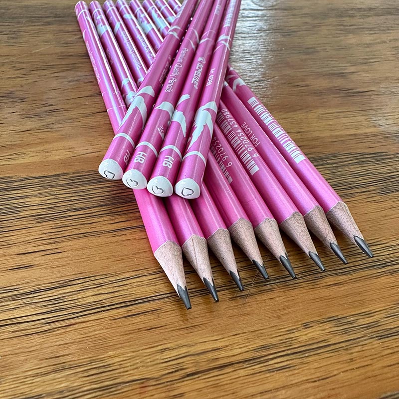 ACMELIAE 7 "12 HB For Peace pencil (pink) Specification drawing