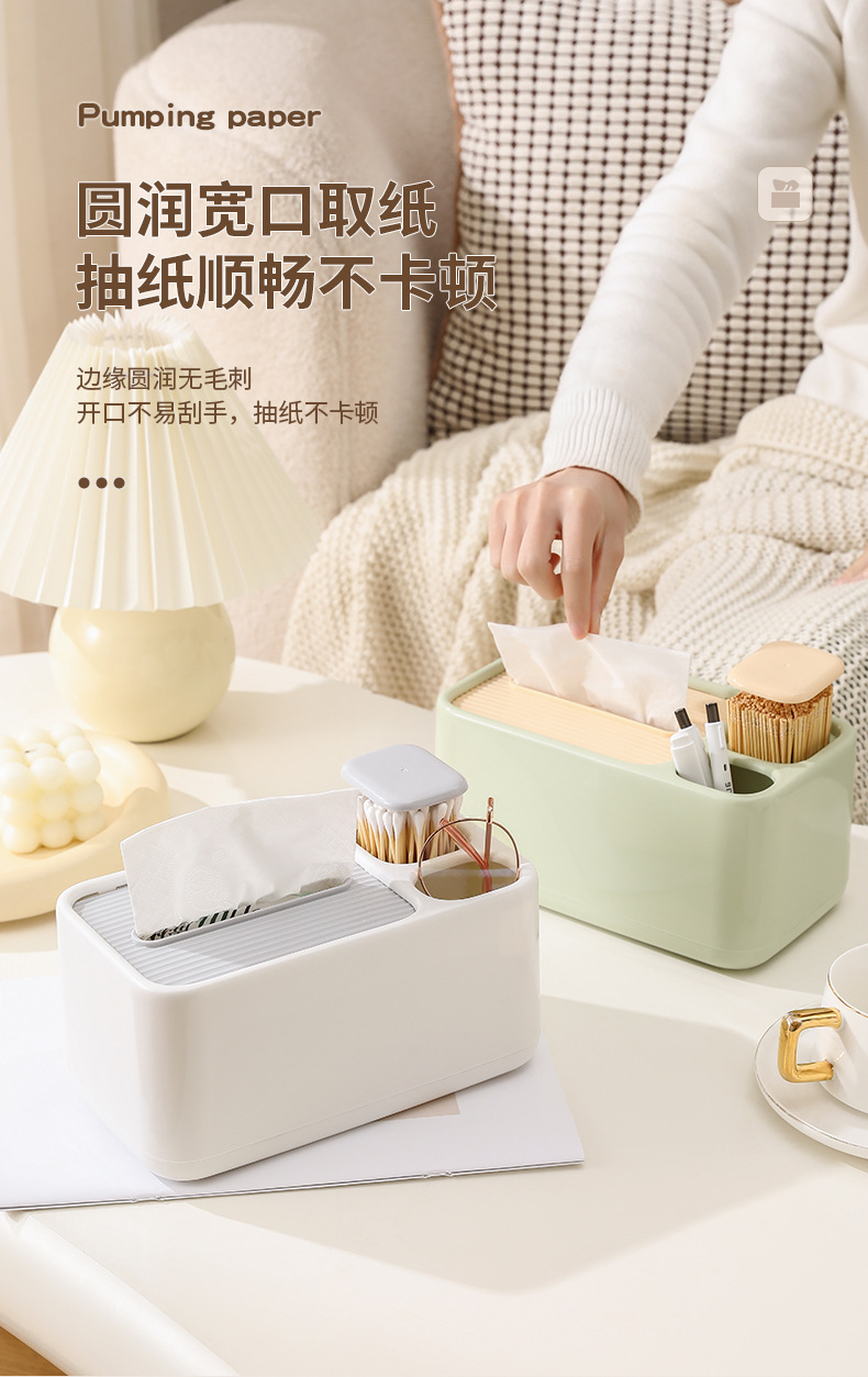 L87-LY026 упаковка салфеток для домашних столовых тампонов с несколькими функциональными коробками для сбора бумаги detail image 4