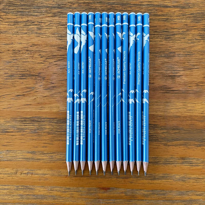 ACMELIAE 7 "12 HB For Peace pencil (blue) details Picture