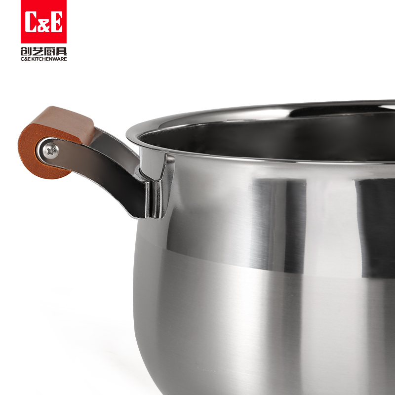 C&E Creative Steamer 304 stainless steel, double-layer multi-functional pot with top steaming and bottom boiling, large-capacity soup pot, kitchenware for home use pic 11