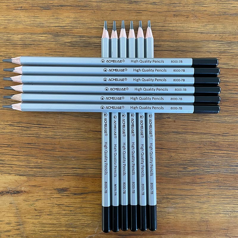 ACMELIAE Master Art Drawing Pencil 7B Specification drawing