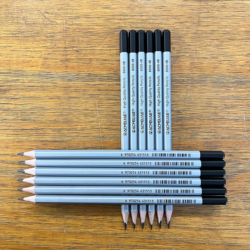 ACMELIAE Master Art Drawing Pencil 4B Specification drawing