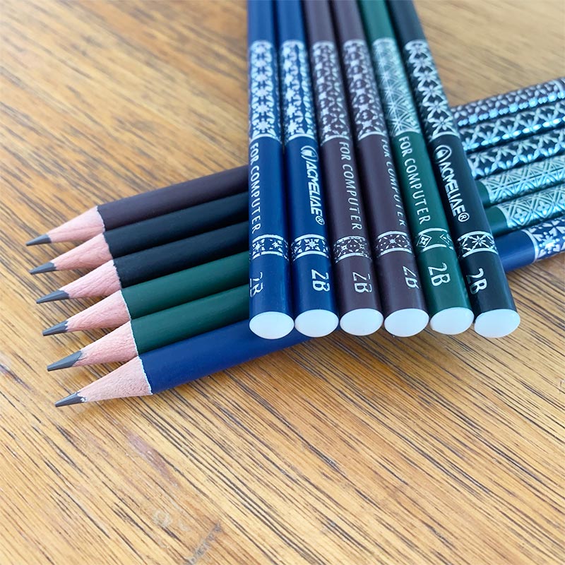 ACMELIAE Color Coating 2B Dipped Pencil Round 43514 Specification drawing