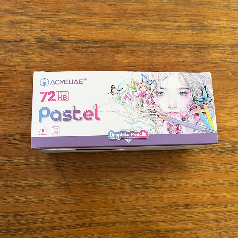 ACMELIAE 马卡龙6色沾金葱顶, 一头削尖