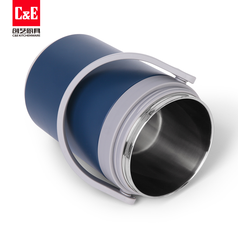 C&E Creative Vacuum Pot 2.2L large capacity 304 stainless steel insulated box multi-functional insulated pot kitchenware for home use Item Picture