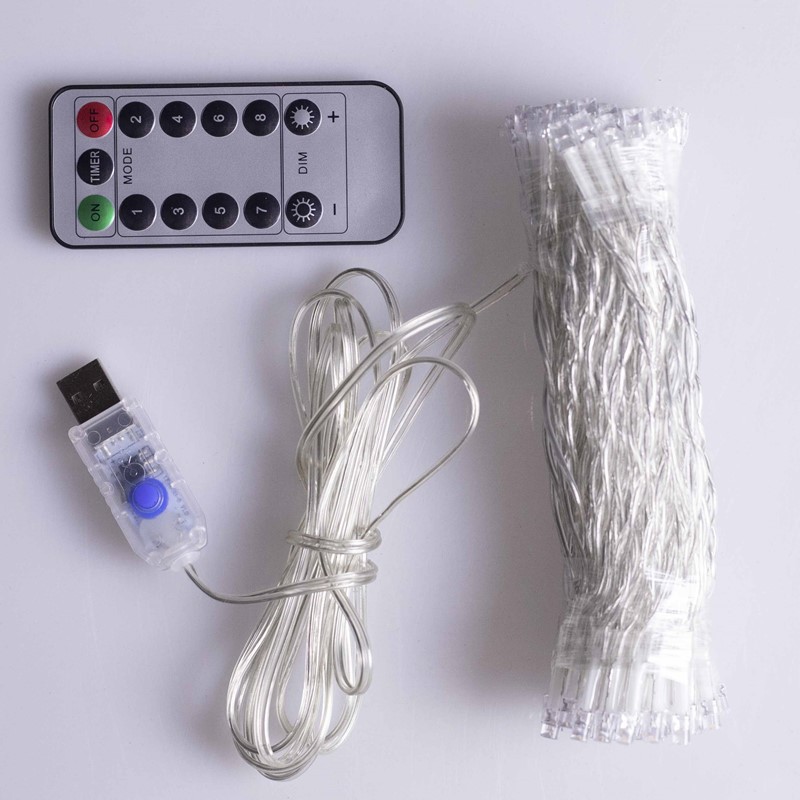 LED太阳能灯串电池铜线彩灯串USB串灯星星灯串节日圣诞装饰亮化灯详情7