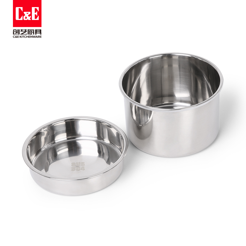 C&E Creative large-capacity insulated pot, stainless steel vacuum insulated lunch box, new simple insulated bucket, kitchen, home, office, school pic 6