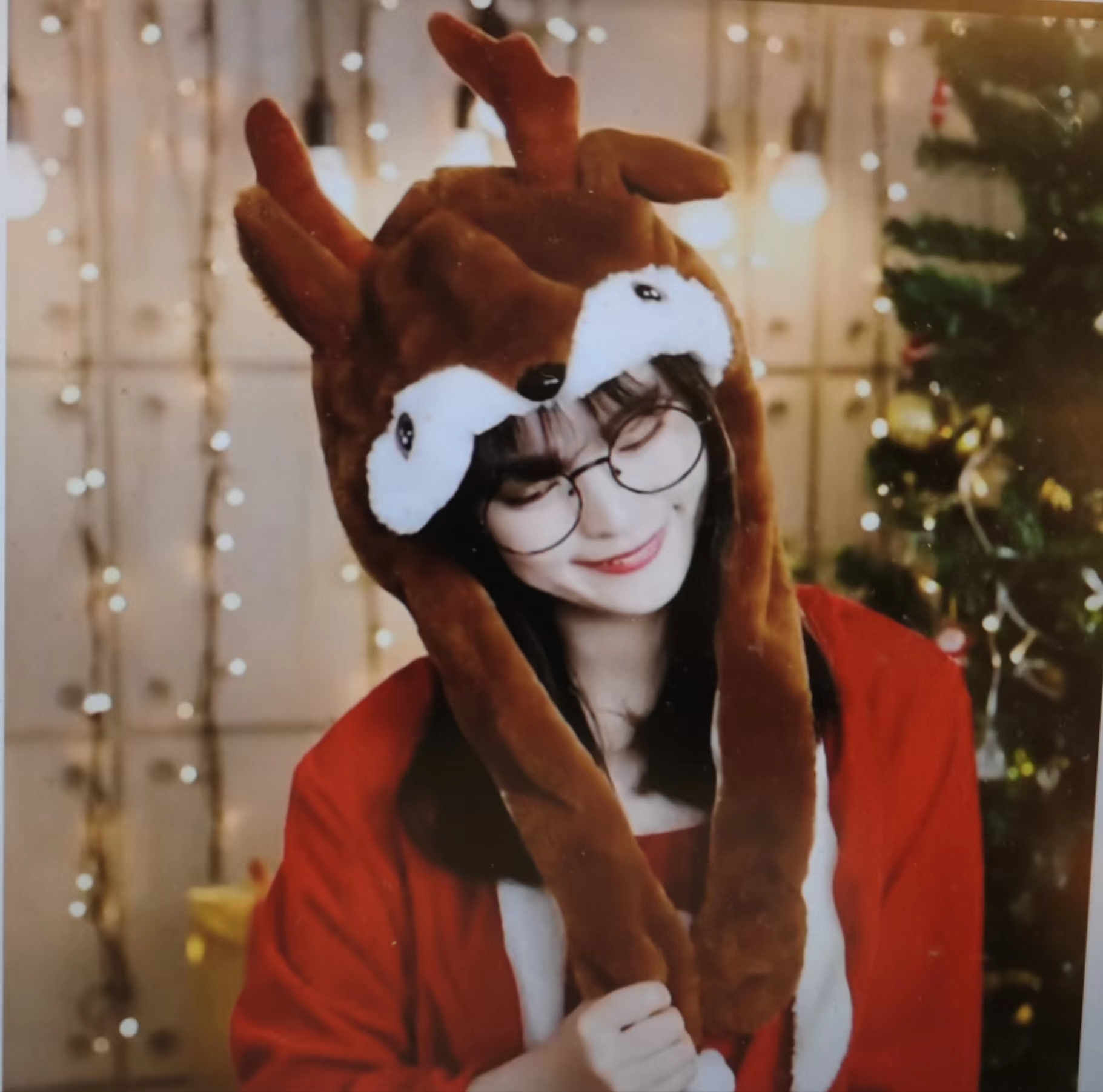 会动的帽子抖音快手网红同款二次元可爱气囊磁铁帽兔子女爆款耳朵