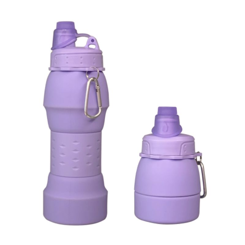 Food-grade silicone water bottle for sports, portable folding water cup for outdoor mountain climbing and cycling Specification image