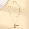 Simple and fashionable, light luxury, slightly inlaid zircon letter necklace pendant, copper 26-letter pendant collarbone chain accessory necklace Application Scenario