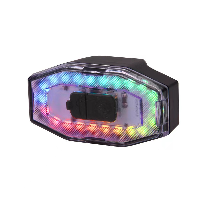Bicycle taillight LED flash, USB charging warning light, brake light, multi-mode flash Item Picture