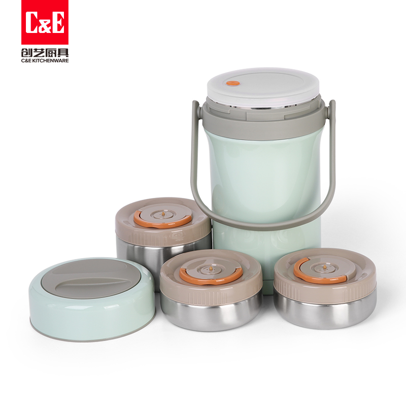 C&E Creative Japanese vacuum Pot 2.2L Large capacity insulated box Multi-functional insulated pot kitchenware for home use details Picture