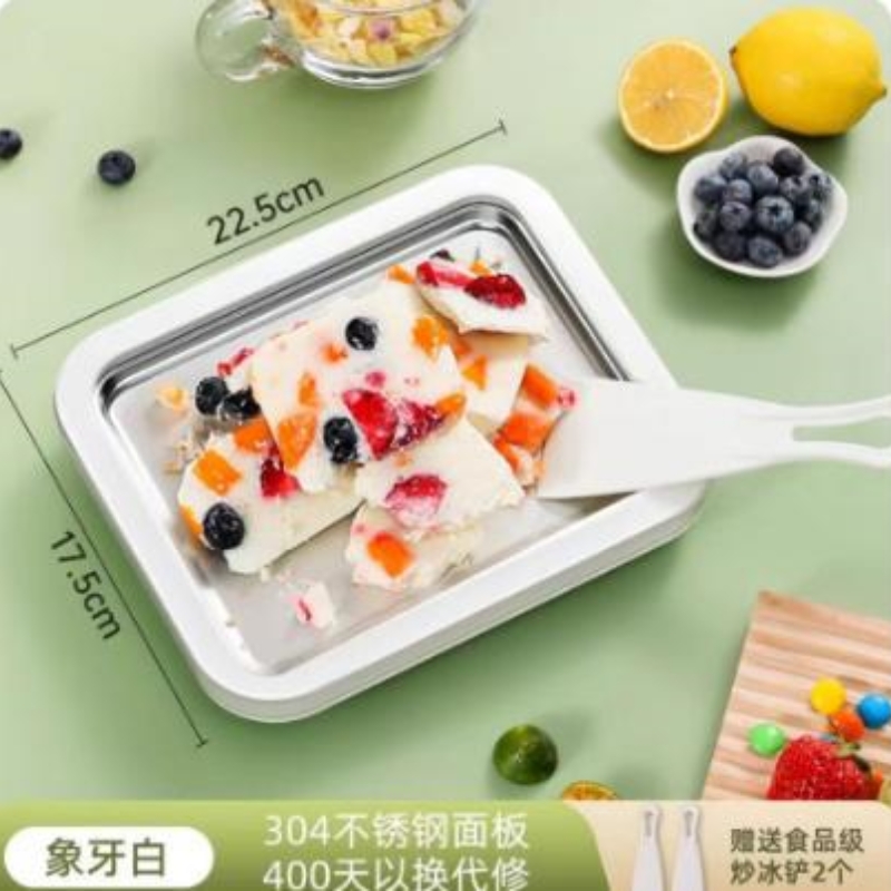 家用不锈钢小型水果免插电冰淇淋炒酸奶儿童自制炒冰盘细节图