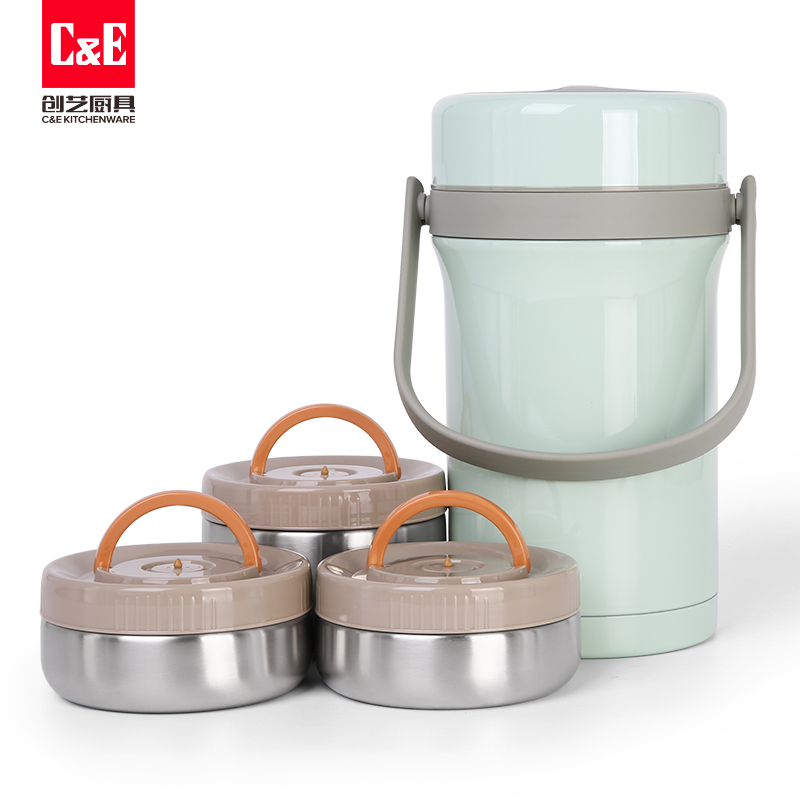 C&E Creative Japanese vacuum Pot 2.2L Large capacity insulated box Multi-functional insulated pot kitchenware for home use pic 5