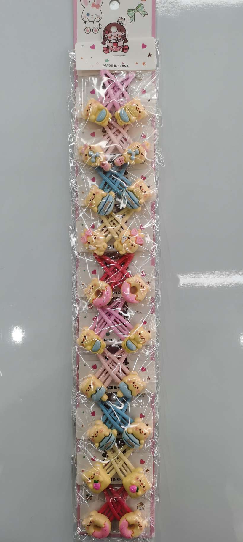 创意饰品零食熊尖夹