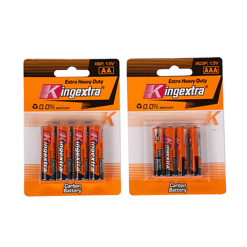 kingextra 5号电池 1.5V 碳性儿童玩具干电池电子秤遥控器R6P AA电池出口批发详情5