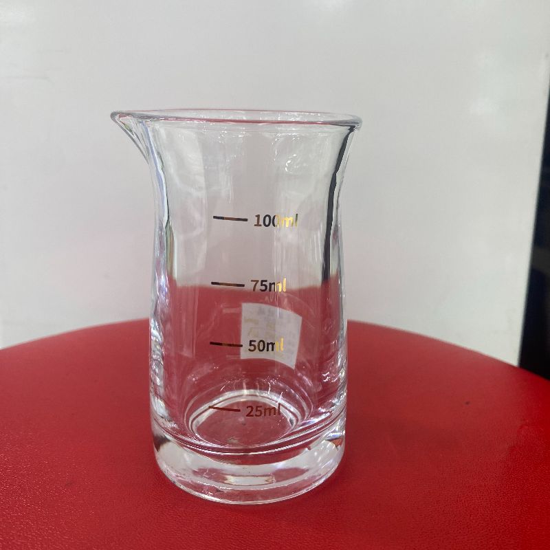 丽尊白酒分酒器白酒杯套装带刻度小酒壶玻璃家用酒店分酒壶100ML