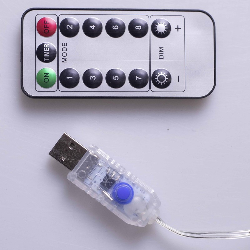 LED太阳能灯串电池铜线彩灯串USB串灯星星灯串节日圣诞装饰亮化灯详情8