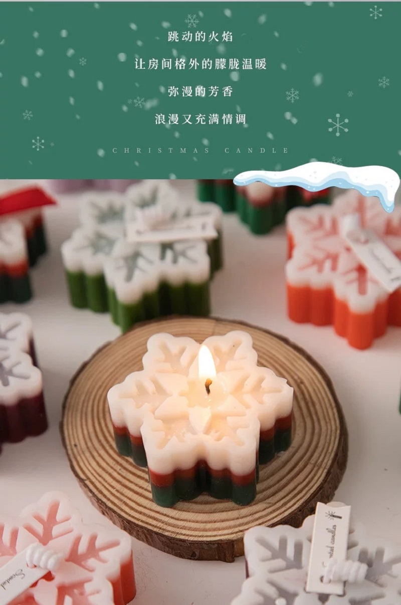 圣诞礼物圣诞树雪花香薰蜡烛ins餐厅桌面摆件圣诞节礼品装饰品香薰香薰蜡烛香薰香氛香氛香薰Candle🕯️香水香氛详情4