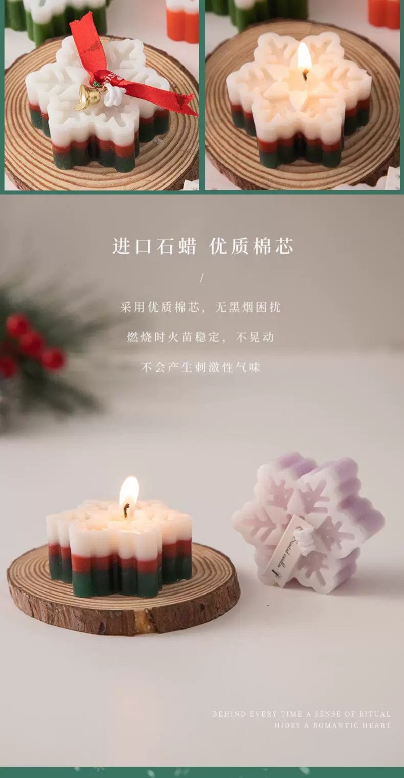 圣诞礼物圣诞树雪花香薰蜡烛ins餐厅桌面摆件圣诞节礼品装饰品香薰香薰蜡烛香薰香氛香氛香薰Candle🕯️香水香氛详情6