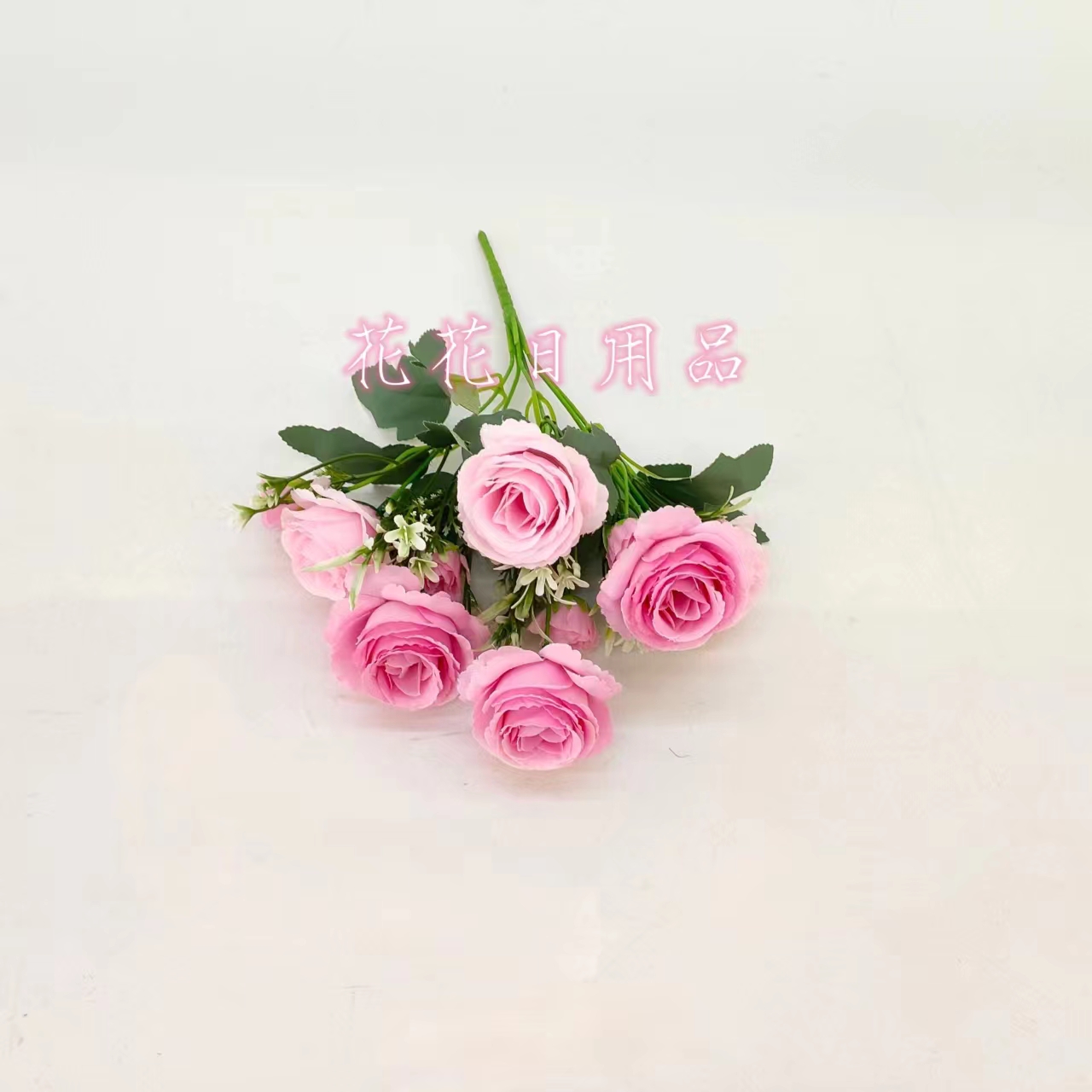 Artificial Flower Fake Flower Bonsai Single 5 Fork Vase Rose Decoration Application Scenario