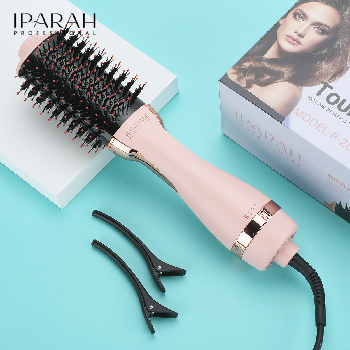 IPARAH Cross-border export air and hot air comb, Hair comb, Natural styling straight hair Comb 263 Item Picture