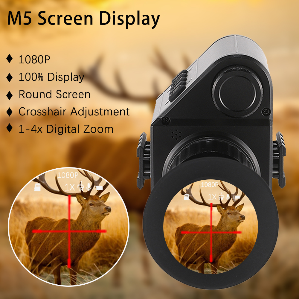 ZIYOUHU M5 New 1080P Night Vision Scope Video Records HD Camera Digital IR Monocular Telescope Crosshair for Hunting (35mm/50mm) details Picture