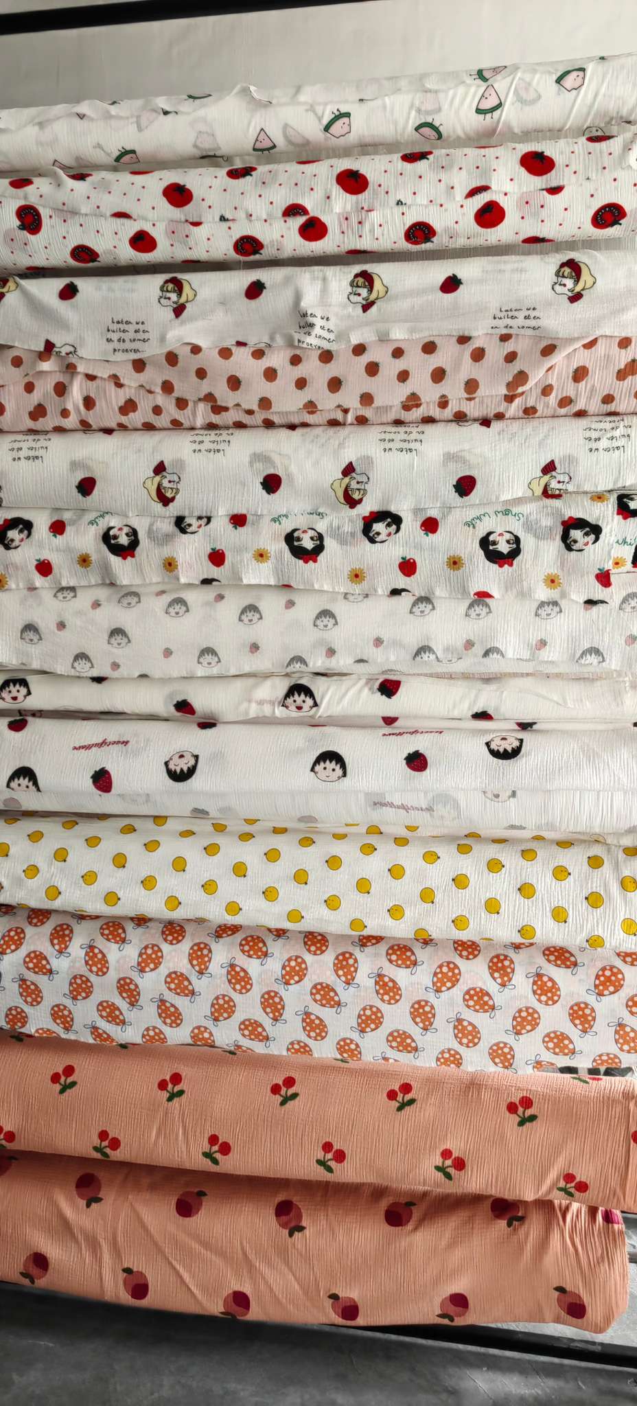 All-cotton double-layer crepe printed children's bath towel and saliva towel Specification image