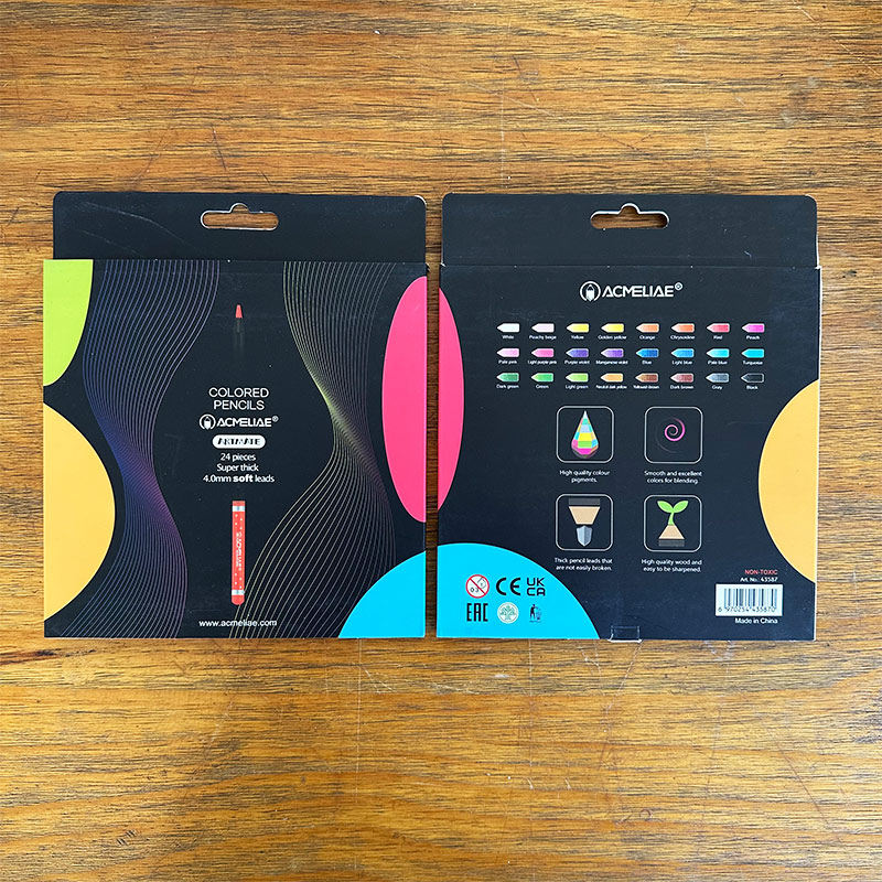 ACMELIAE 7”24 colors Artmate Black wood in paper box详情1