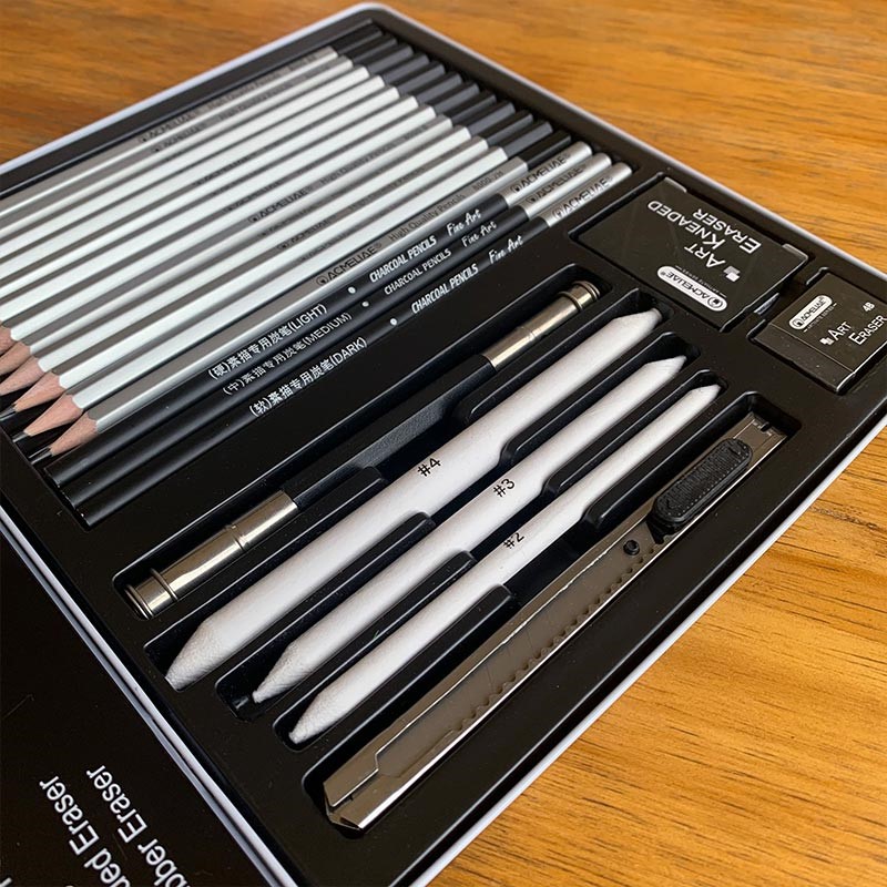 ACMELIAE 22 PCS Drawing Art Set-Tin Case Application Scenario