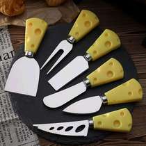 Mini Cheese Knife Daily kitchen essentials Kitchen knifeScissorsDelicatesmallportablecheesecuttingtoolStainlesssteelcheeseknifeCheesecheese knife Pizza knife Steak knife Butter spatula kitchen