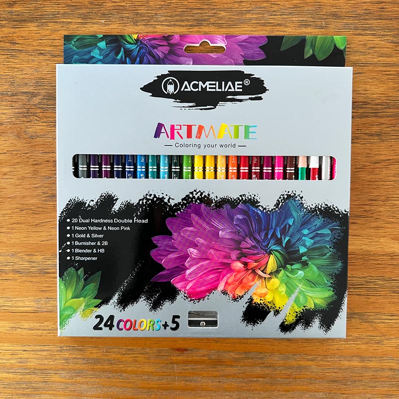ACMELIAE art pencil 24 Colors +5 Artmate set drawing pencil color pencil full figure