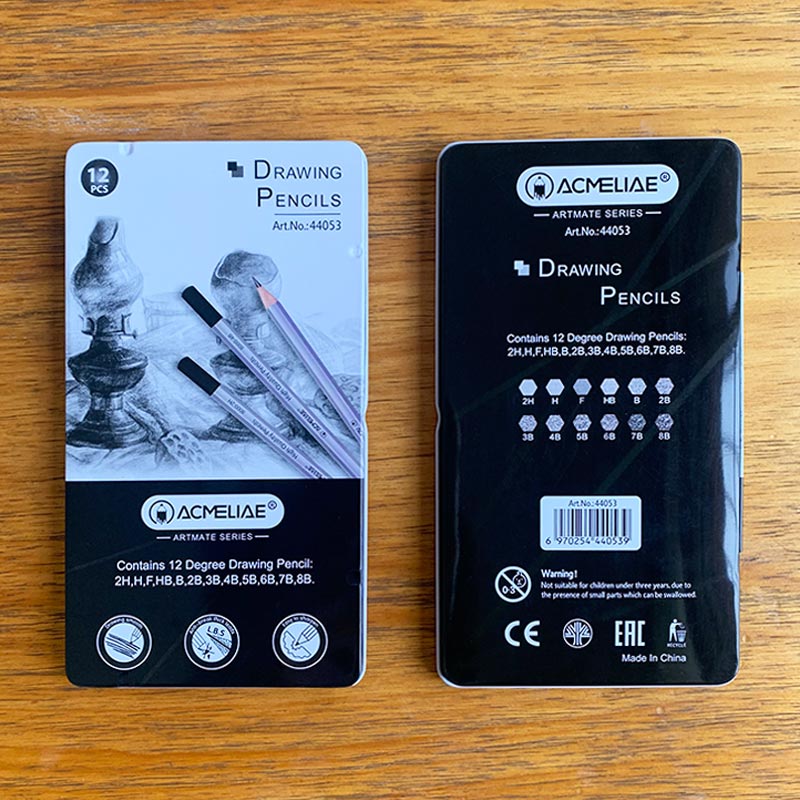 ACMELIAE 六角银杆沾头绘图铅笔