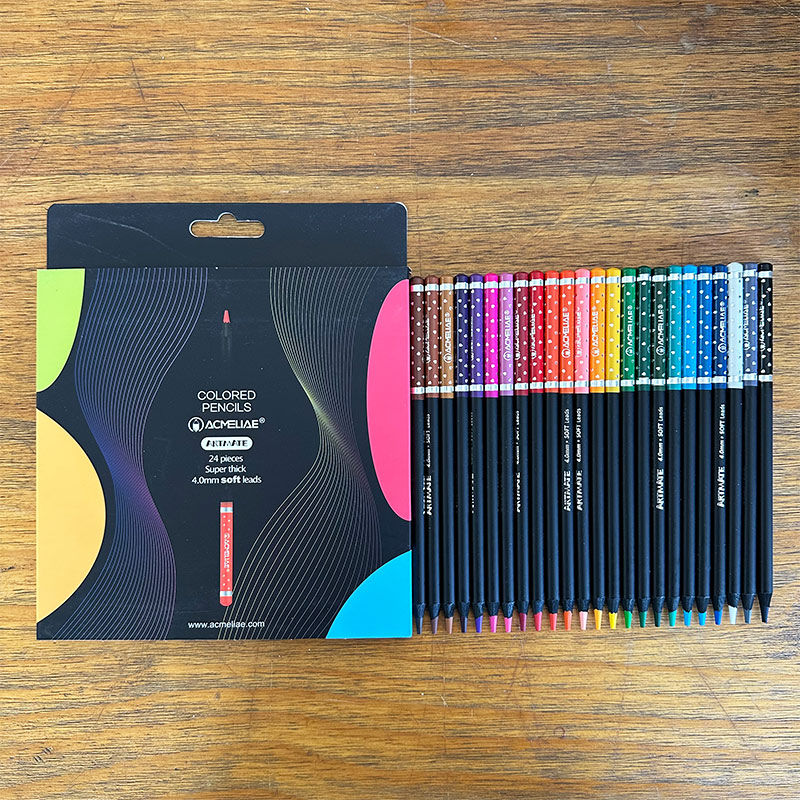 ACMELIAE 7”24 colors Artmate Black wood in paper box详情2