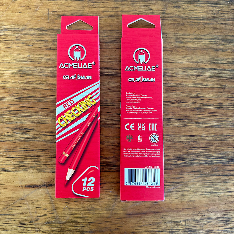 ACMELIAE 12 PCS Red Checking Pencils thumbnail