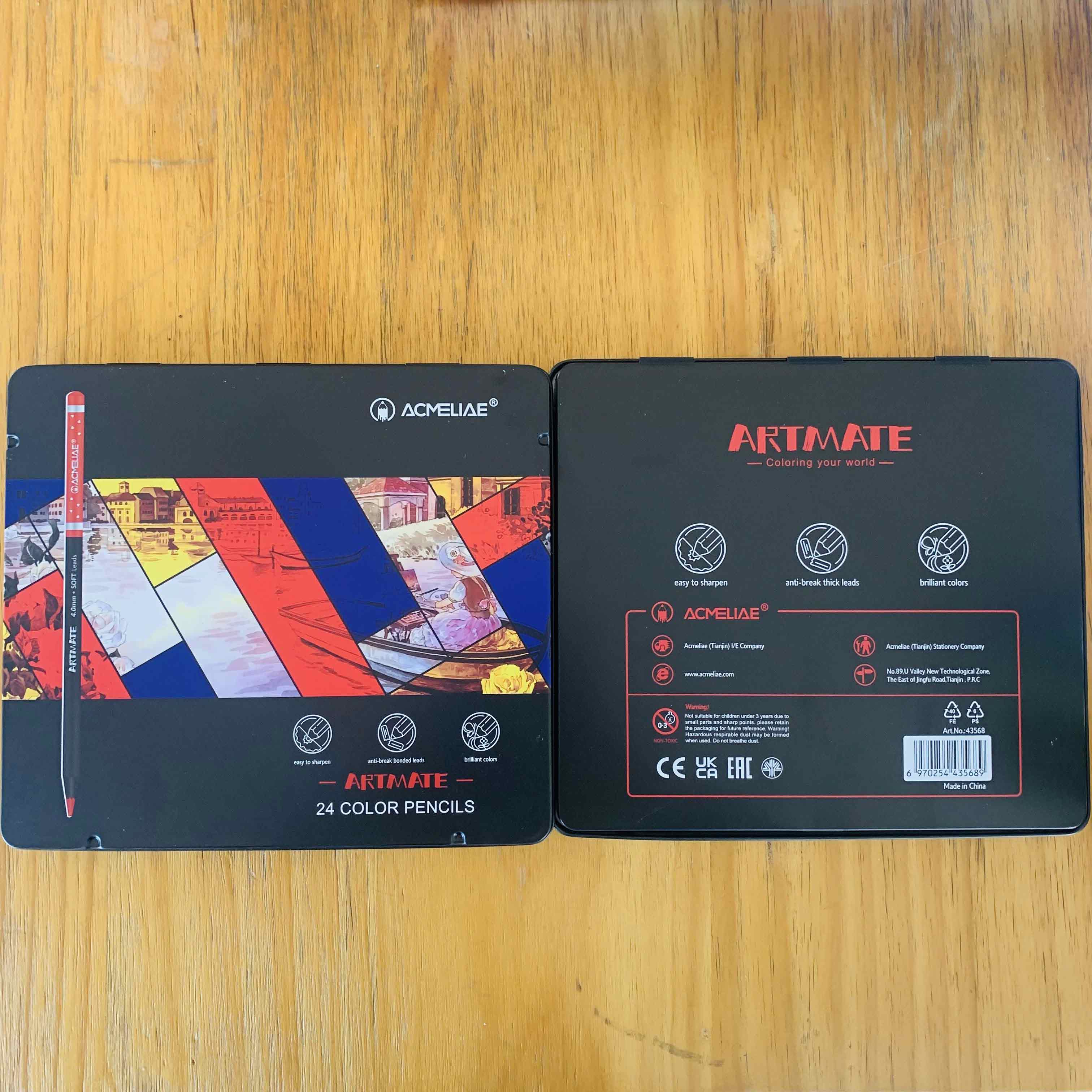 ACMELIAE24色 彩色铅笔套装-铁盒装详情2
