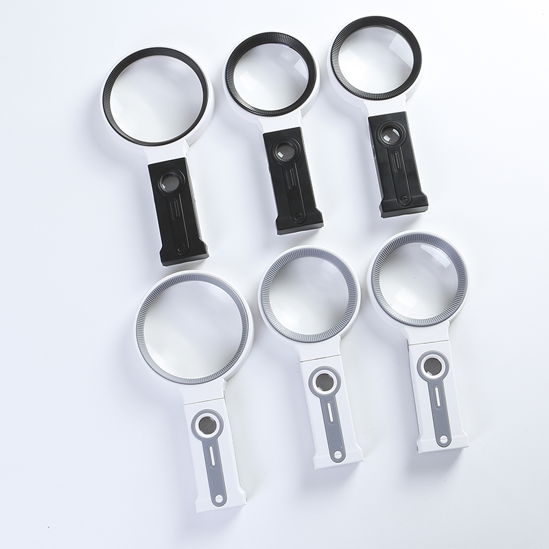 The new 7068 handheld folding dual-purpose magnifying glass with a lamp details Picture