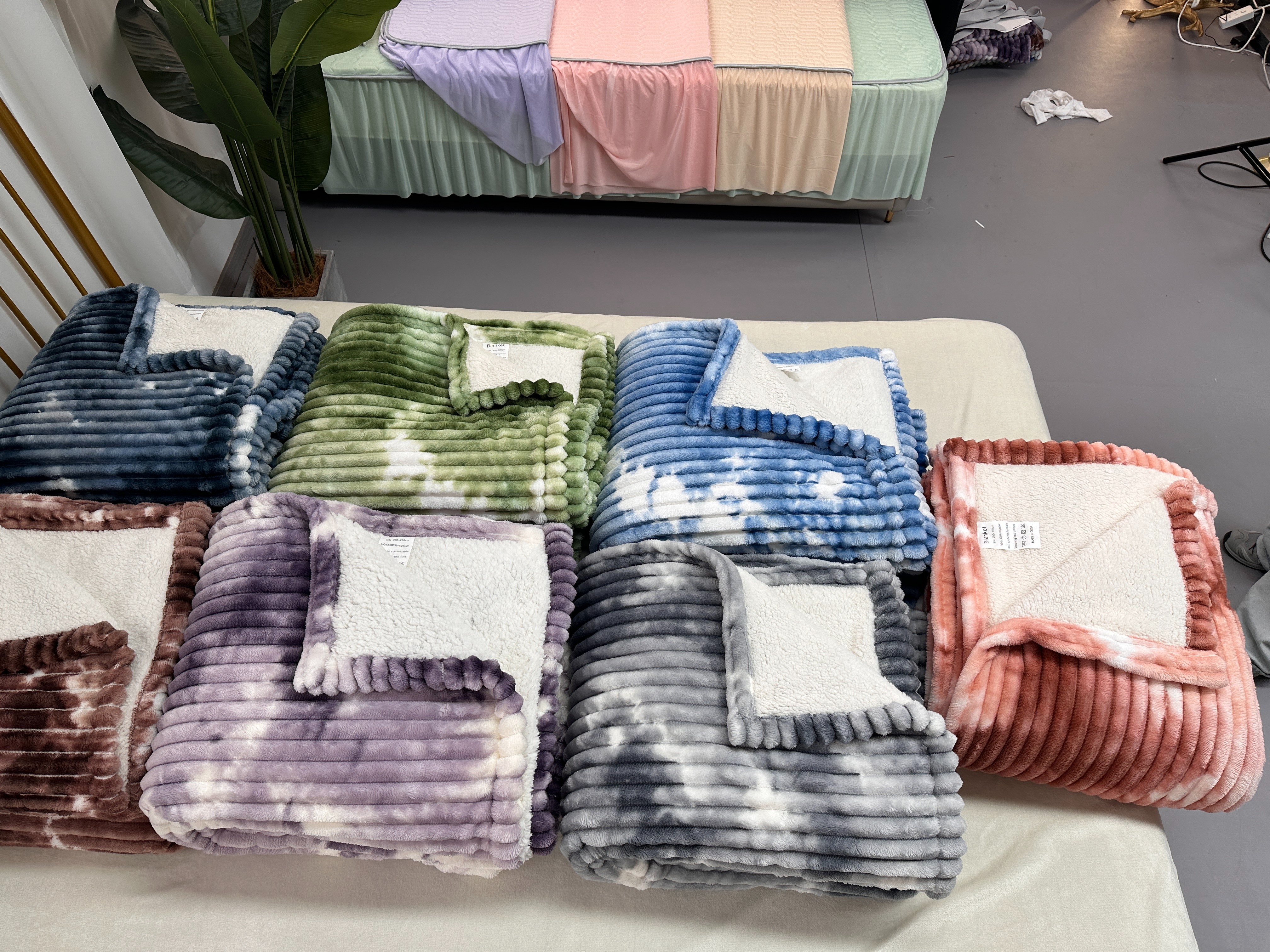 法兰绒毯实物图