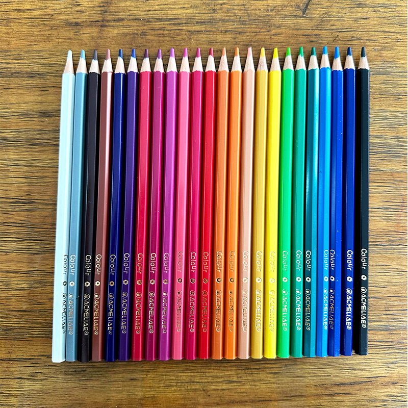 ACMELIAE 24pc wood free color pencil details Picture