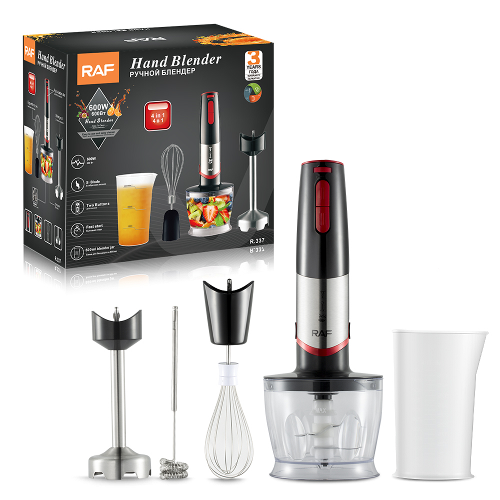 RAF European standard electric handheld blender, five-in-one juicer, egg beater, mixer and household cooking stick R.337 details Picture