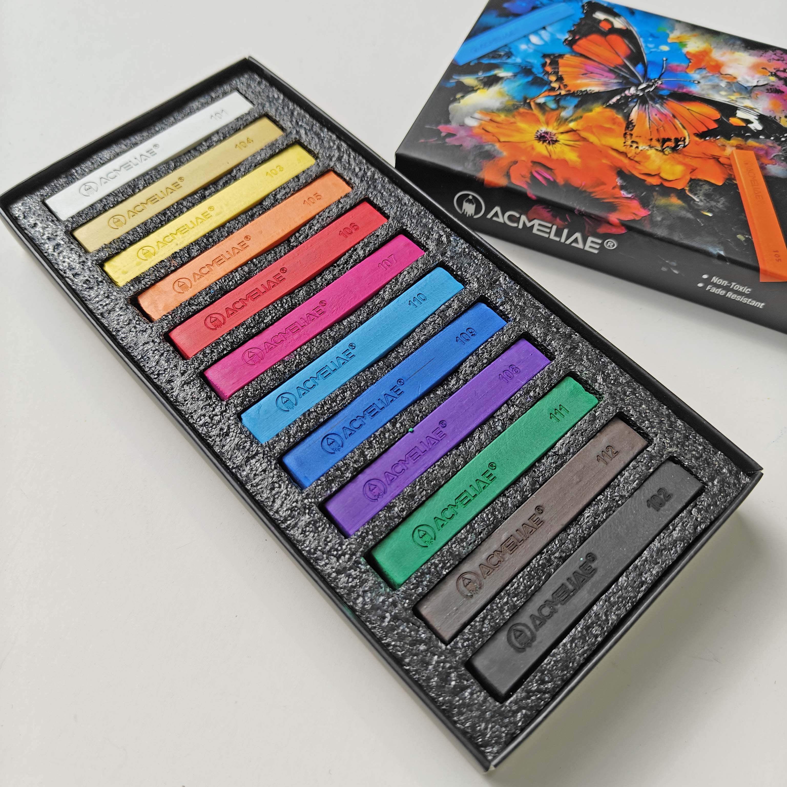 ACMELIAE 12Color Soft Pastel for art drawing ACMELIAE SPC-12 details Picture