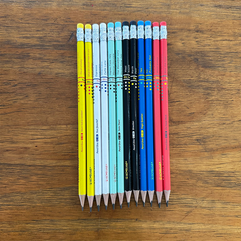 ACMELIAE 48 PCS HB dice pencil sharpened/PET tube Specification drawing