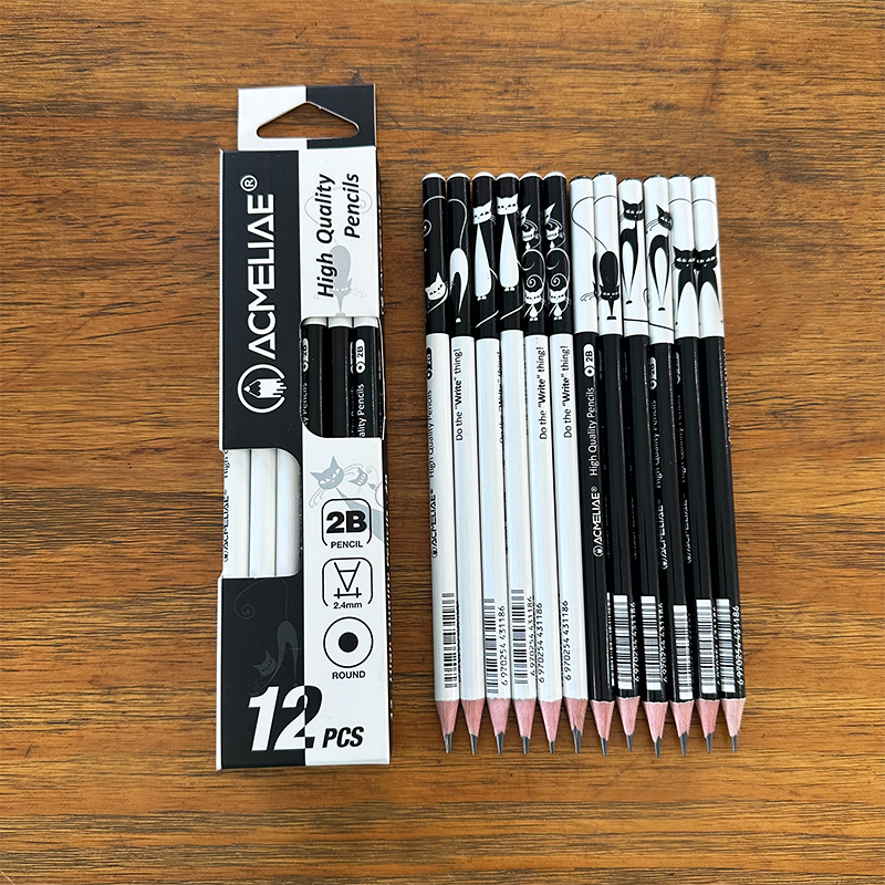 ACMELIAE 12 PCS 2B pencil sharpened/cat series full figure