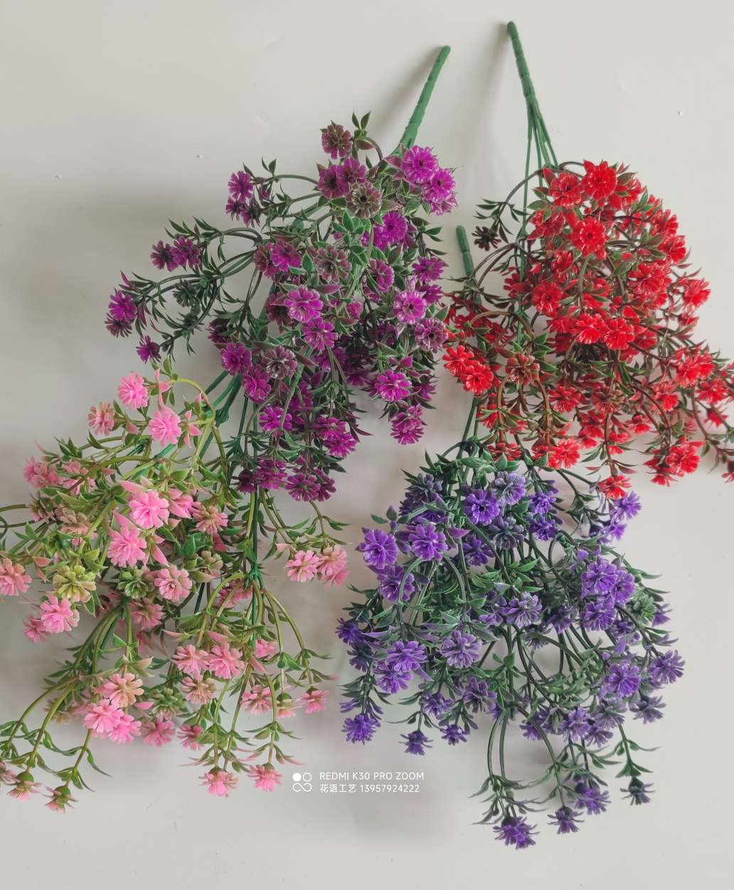 鲜花点缀花束 婚庆手捧花满天星花束装饰材料diy仿真花配草 细节图